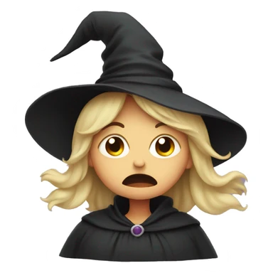 witch sobbing sticker