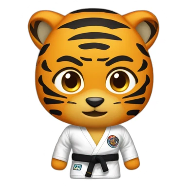 Jiu-jitsu Fighter Tiger sticker