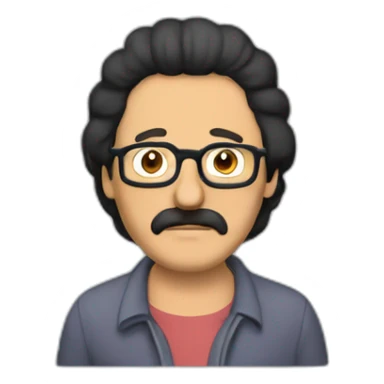 Bob Belcher wearing Louise’s ears sticker