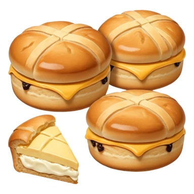 buns and scones in one package sticker