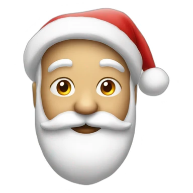 Santa Claus face sticker