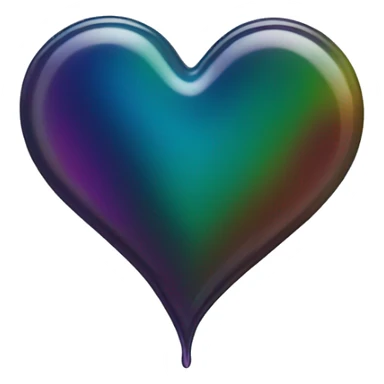 oil slick heart  sticker