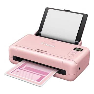 Pale Pink Canon Portable Scanner sticker