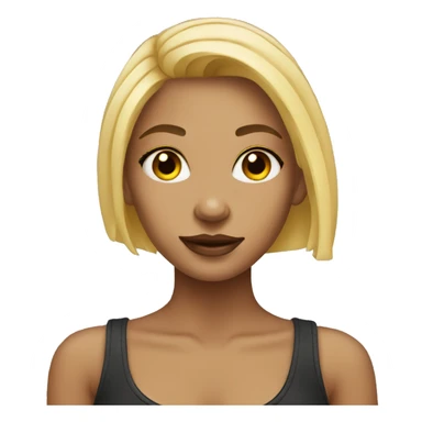 Blonde girl with tattoos sticker