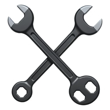 wrench black sticker