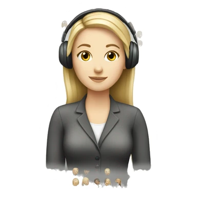 white Girl support operator sticker