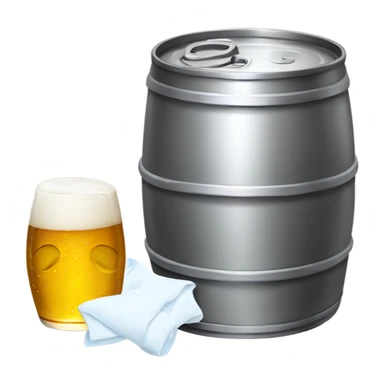 Beer keg with diapers  sticker