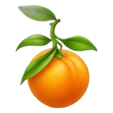 tangerine fruit sticker