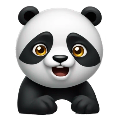 A panda for videos and that is angry and doubtful sticker