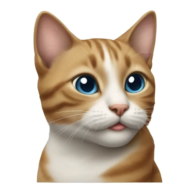 Cat givig a kiss sticker