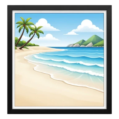 playa sin marco sticker