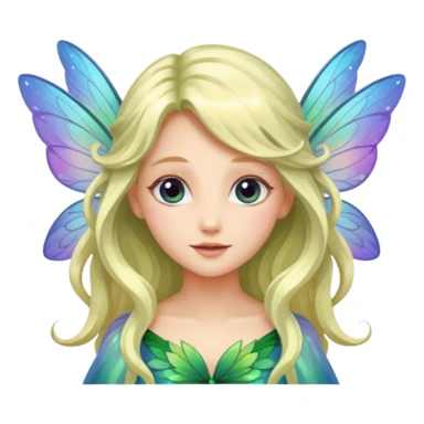 fairy with delicate wings sticker