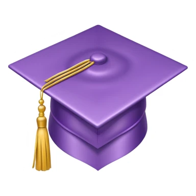 lilac graduation cap sticker