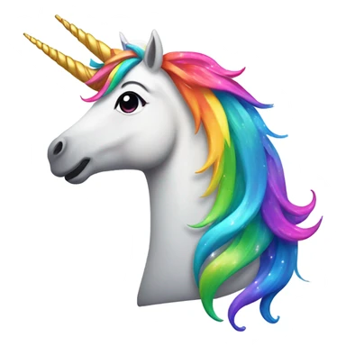 unicorn barfing rainbows and sparkles sticker