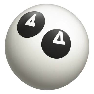 Billard ball number 4 sticker