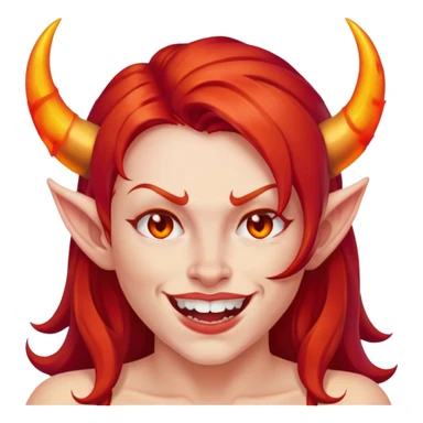 Mix this 3 emoji together (🔥😈😘) sticker