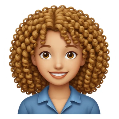 Menina cacheada sticker