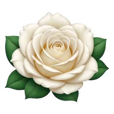 single white rose bloom sticker