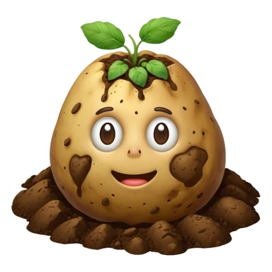 Potato in ground sticker