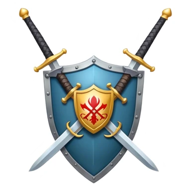 crossed swords  shield and cs on the shield   sticker