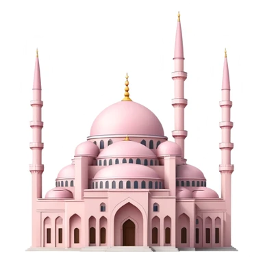 Light pink İstanbul mosque under construction  sticker
