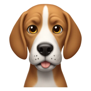 Part beagle and part human sticker