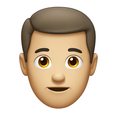 A long and big forehead with no eyes  sticker