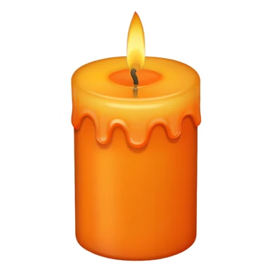 fall candle sticker