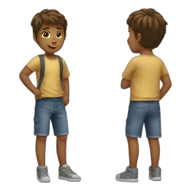 A boy  say i love you to a girl  sticker