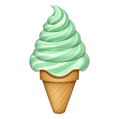 peppermint ice cream sticker