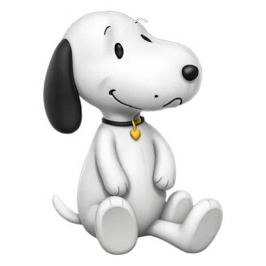 Snoopy acostado llorando sticker