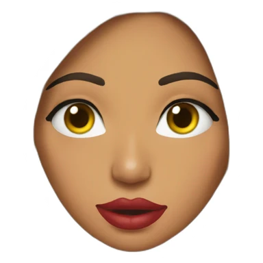 Beyoncé sending a kiss sticker