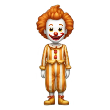 ginger clown sticker