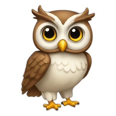 Owl intellectually smart and well connected Real estate sticker