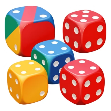 board game dice for group play with other persons sticker