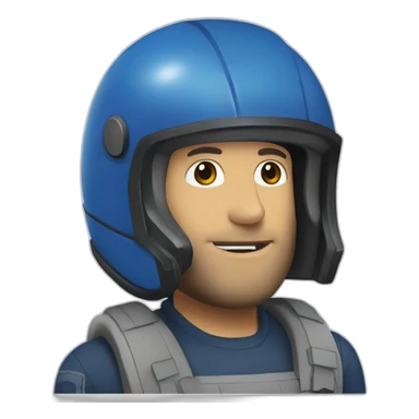 The jason-statham in the blue helmet sticker