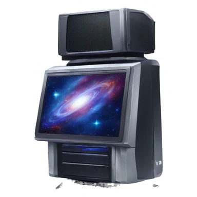 galaxy gaming pc sticker