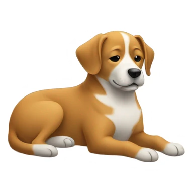 Dog in a house  sticker