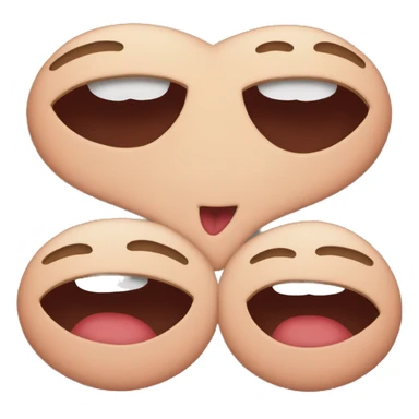 Lip bite happy sticker