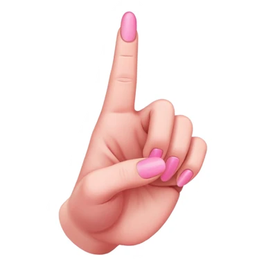 Classic pink middle finger  sticker