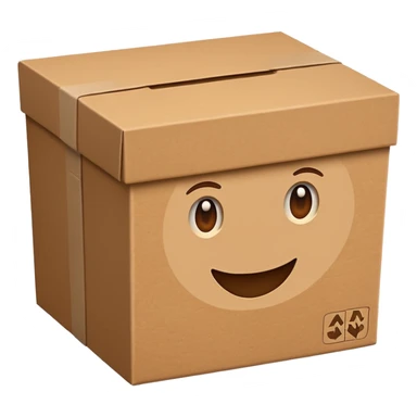 recycled paper box sticker