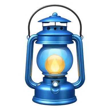 Blue colour ka lalten sticker