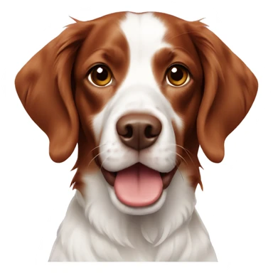 Brittany spaniel birthday sticker