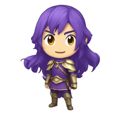 Purple fire emblem  sticker