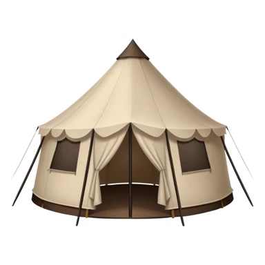 black spray tan oval tent sticker