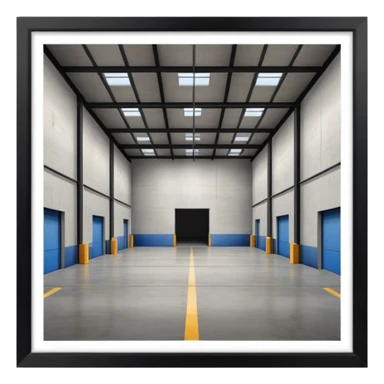 ambient warehouse at an angle sticker