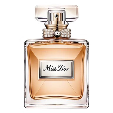 Dior miss dior eau de parfum, squared bottle beige sticker