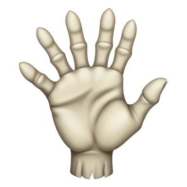 evil hand rubbing sticker