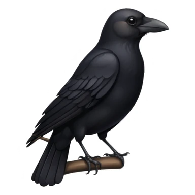 Crow flying sticker