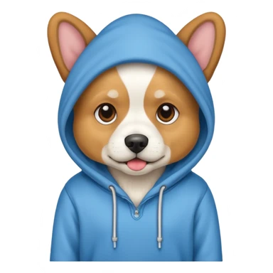 Dog hoddie sticker